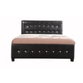 thumbnail image 4 of Glory Furniture Diamond Faux Leather Upholstered Queen Bed in Black, 4 of 7