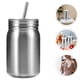 thumbnail image 2 of 2 Tarros Mason de Acero Inoxidable para Sublimación, Tazas Útiles con Pajita (700ml), 2 of 8