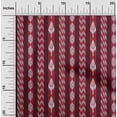 thumbnail image 1 of oneOone Cotton Poplin Fabric Stripe Ikat Print Fabric BTY 56 Inch Wide, 1 of 4
