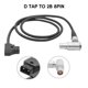 thumbnail image 2 of D-Tap to 2B 8-pin right angle female power for mini Amira camera Battery Converter Cable Accessory 60cm, 2 of 5