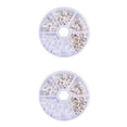 thumbnail image 2 of Qarigey 260 piezas de pendientes con tapones de caja de almacenamiento, bloqueadores de pendientes de joyería, juego de fabricación artesanal para Plata 2.5-11 mm 2piezas Qarigey CBP105964, 2 of 6