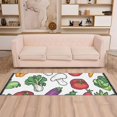 thumbnail image 2 of Yayeee Runner Rug for Bedroom 2'x6' Machine Washable Hallway Non Slip Mat, Red Vegetables Pattern, 2 of 8