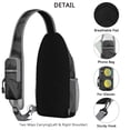 thumbnail image 3 of Sling Backpack,Bat Silhouette Halloween Pattern Crossbody Bag with Water Bottle Holder,Waterproof Sling Bag for Men/Women with Chest Phone Holder for Hiking,Travel, 3 of 6