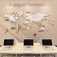 thumbnail image 4 of D Adhesivos de pared, Adhesivos de pared acrílicos Adhesivos de pared acrílicos 3D D Adhesivo de pared con mapa del mundo Diseño fácil de usar, 4 of 8