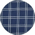 thumbnail image 2 of Safavieh Dhurries Navy Contemporary Rug - Round 6', 2 of 3