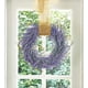 thumbnail image 2 of Corona de lavanda de 45 cm Corona de entrada de primavera Guirnalda de flores artificiales Decoración de pared para ventana colgante, 2 of 5