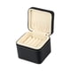 thumbnail image 4 of Estuche para pulseras, caja de presentación de cuero sintético, embalaje para joyas, 5 compartimentos. Negro, 4 of 9