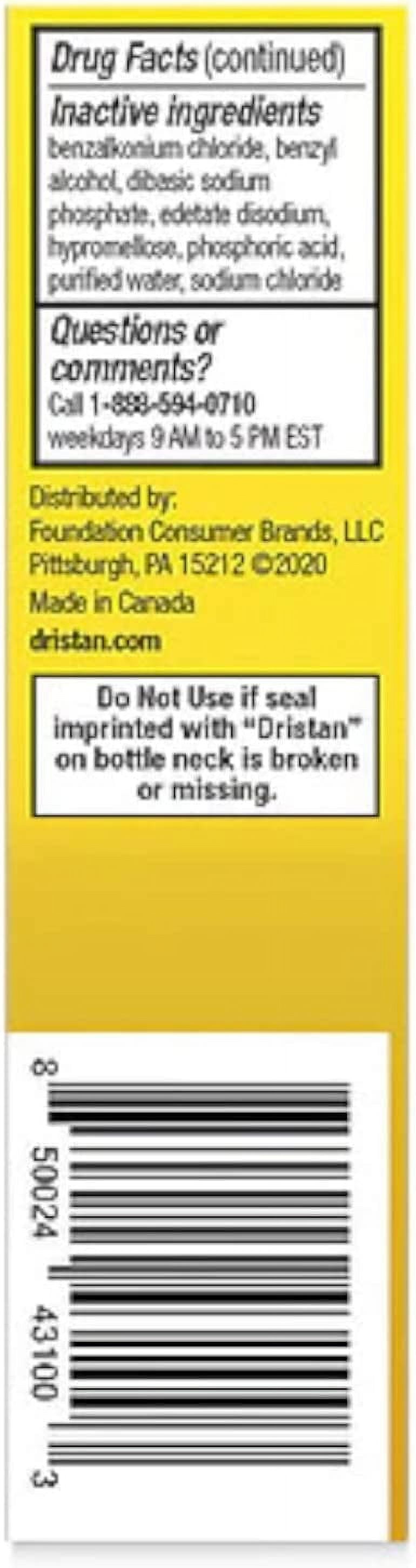 Dristan 12-Hour Nasal Spray, 0.5 Oz (Pack of 3) by