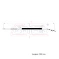 thumbnail image 2 of Cable Chicote Acelerador Compatible Con Ford F350 4.9L 5.0L 5.8L 7.5L 1989 1990 1991 CAHSA Cable Chicote Acelerador, 2 of 6