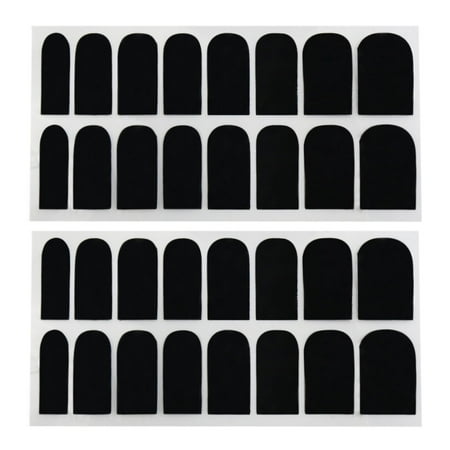 2 Sets Black Full Cover Nail Art Sticker Manicure Decals Foil Wraps 2 Sets Black Full Cover Nail Art Sticker Manicure Decals Foil Wraps
