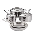 thumbnail image 1 of Juego de utensilios de cocina de acero inoxidable de tres capas con tapas, ollas y sartenes, listo para inducción, apto para lavaplatos, certificado N, 1 of 8