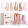 thumbnail image 3 of Set de esmaltes de uñas en gel VENALISA Jelly Sheer Nude Pink x6, 3 of 6