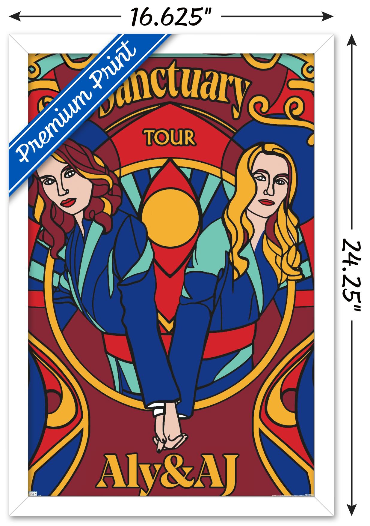 Aly & AJ - Sanctuary Wall Poster, 14.725" x 22.375", Framed