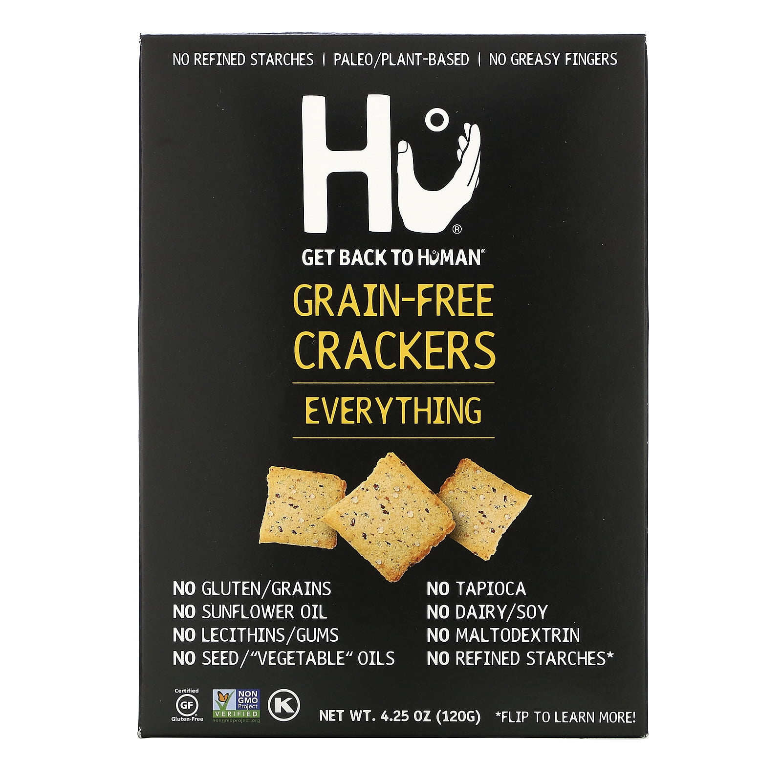 Hu Everything Grain-Free Crackers, 4.25 oz