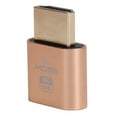 thumbnail image 1 of Emulador de pantalla 4K con interfaz multimedia de alta definición y conector ficticio intercambiable en caliente (dorado), 1 of 12