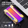 thumbnail image 2 of YOZWOO Electric Lighter Creative Double arc Windproof Lighter with Projection, arc Lighter Plasma Lighter Rechargeable USB Lighter with LED Battery Indicator (Magic), 2 of 7