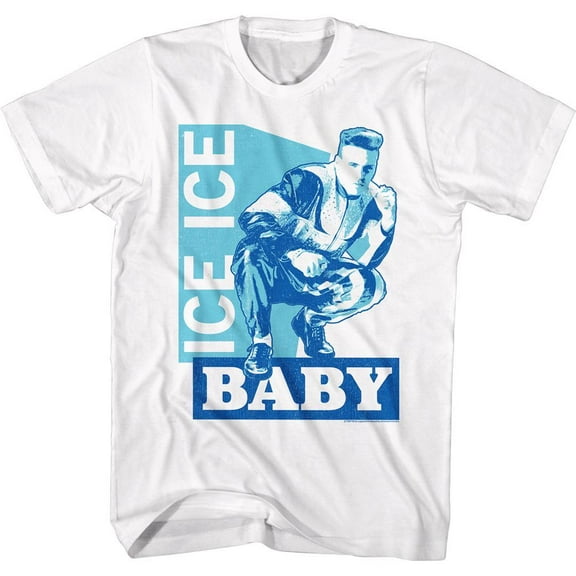 Vanilla Ice Ice Ice Baby White Adult T-Shirt