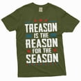 thumbnail image 5 of Men's Funny 4th of July Treason is the reason for this season T-shirt USA Independence day Fourth Tee (Large Navy Blue), 5 of 7