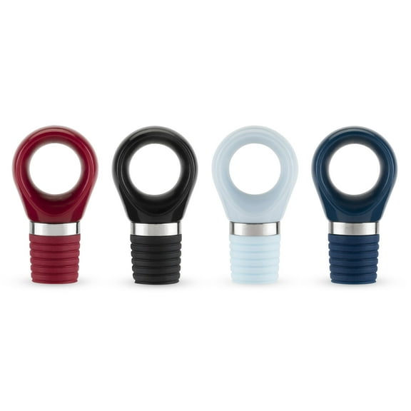 Host Wine Bottle Stoppers, Wine Stoppers for Party Set of 2 Assorted Colors