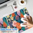 thumbnail image 4 of Long Mouse Pads for Desk,Pioneer Flower Floral Print Pattern Desk Mats on Top Of Desks, Desk Mouse Pad Extra Large with 3mm Non-Slip Base and Stitched Edge for Gaming,Office,Work,Home 31.5"x11.8", 4 of 6