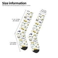 thumbnail image 4 of Vsdgher Transport 1 Print Thigh High Socks Extra Long Stretchy Sock Women Over Knee High Opaque Stocking Daily Wear, 4 of 5