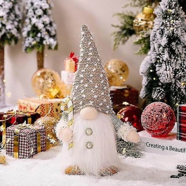 2024 Doll 30/45cm Elf Gnome With Led Light Decorations For Home Xmas Navidad New Year 2024 Children's Gifts