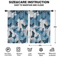 thumbnail image 2 of Blackout Kids Curtains,Lightblue Butterfly Sparkle Pattern Childrens Insulated Curtains Set Of 2,Bedroom Essentials,Toddler Room Decor 42"x63", 2 of 5