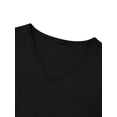 thumbnail image 4 of Weardear Chiffon Blouses for Women 3/4 Ruffle Sleeve V Neck Double Layers Shirts Summer Flowy Ladies Tops, 4 of 6