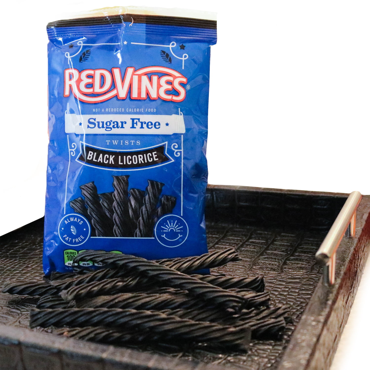 Red Vines Sugar Free Black Licorice Twists Sugar Free 5 Ounce Bag Fat Free 