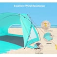 thumbnail image 3 of Carpa de playa Etto, 285 x 168 x 185 cm, UPF 50+, impermeable para 6 personas, 3 of 8