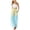 Light Blue, variant on BUWTTER Pants for Girls Loose Fit Wide Leg Casual Pure Color Floral Print Beach Trousers with Pockets Comfortable Long Kids Black Pants Size 4-5 Y