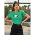 thumbnail image 2 of Love Yellow Daisy T-Shirt Women -Image by Shutterstock, Female 3X-Large, 2 of 4