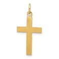 thumbnail image 4 of Auriga 14k Two-tone Gold INRI Crucifix Cross Pendant for Women (Length - 24.5mm, Width - 12.5mm), 4 of 6