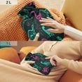 thumbnail image 6 of 2L Hot Water Bottle with Soft Velvet Cover PVC Hot Water Bag for Pain Relief Long-Lasting Warmth Cute Green Dinosaurs, 6 of 8