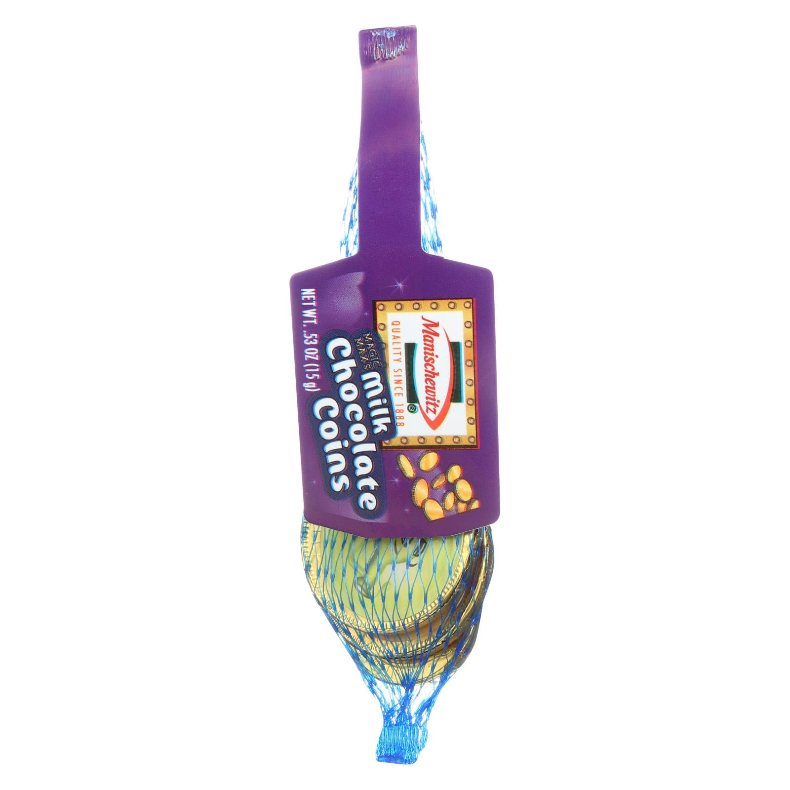 Manischewitz Milk Chocolate Candy Coins, 0.53 oz