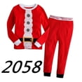 thumbnail image 1 of Pijamas de Navidad para bebés y niñas, conjunto de pijamas de Navidad de Papá Noel, ropa de dormir de algodón para niños pequeños, ropa de dormir de Año Nuevo para niños, conjunto informal, 1 of 4