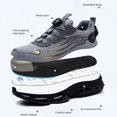 thumbnail image 2 of Chaussures de Sécurité à Bouton Rotatif Hommes Anti-Écrasement Anti-Perforation Chaussures de Travail Mode Hommes Chaussures de Sport de Sécurité Bottes de Protection, 2 of 5