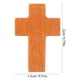 thumbnail image 3 of FELTECHELECTR 50 piezas de dijes de joyería en forma de cruz, dijes colgantes de cruz de madera, mini colgantes de cruz para joyería, 3 of 3