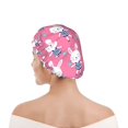 thumbnail image 6 of Yiaed Rabbit Holding Flowers Print Reusable Shower Cap & Bath Cap & Lined, Oversized Waterproof Shower Caps Designed for all Hair Lengths, 6 of 7