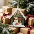 thumbnail image 6 of Eolstice Christmas Wooden Tree Ornaments, Rustic Hanging Wood Decorations, Festive Xmas Pendants, Handmade Vintage Accents, Home Christmas Decoration, 6 of 7