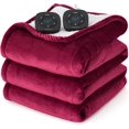 thumbnail image 1 of Heated Blanket Electric Throw - Soft Flannel Electric Blanket, GentleSoft™ Heated Throw with 4 Time Settings & 6 Heat Settings, Warm Gift for Grandma (50x60 inches, Grey), 1 of 5