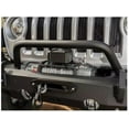 thumbnail image 4 of Rugged Ridge Bumper 11540.32 Heavy-Duty Bumper; One Piece Design; Direct Fit; Mounting Hardware Included; Without Grille Guard; With Winch Mount; With D-Ring Mounts; Powder Coated Black Steel, 4 of 6