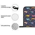 thumbnail image 4 of Honeii Cartoon Dinosaur Pattern Oven Mitts and Pot Holders, Silicone Oven Gloves,500 F Heat Resistant Oven Mitts Sets, 4PCS, 4 of 6