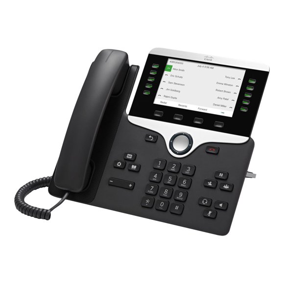 Cisco IP Phone 8841 - VoIP phone - SIP, RTCP, RTP, SRTP, SDP - 5 lines - charcoal