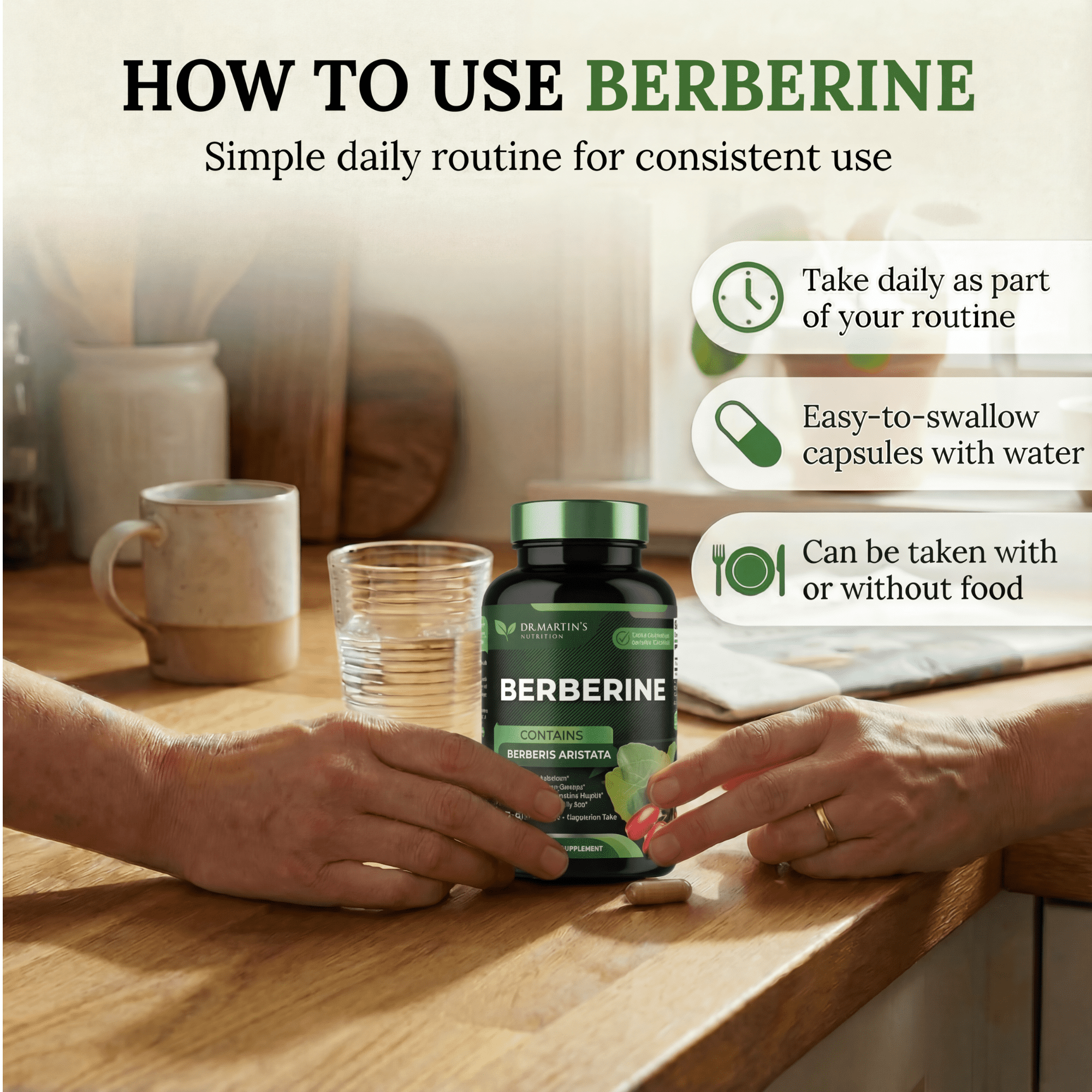 Blood Sugar Support | 1200mg Berberine Supplement | For Glucose Metabolism, Gut & Liver Health | Weight Management, Immune System & Cardiovascular Health 120 Capsules