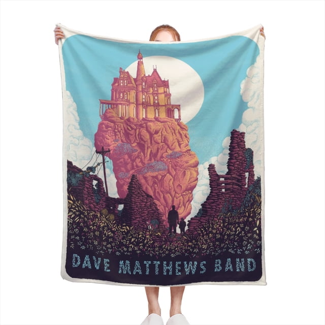 Manta de terciopelo ultra suave con diseño de banda de Dave Matthews, manta ligera para cama, regalo para cumpleaños, Navidad, Halloween, etc., 60 x 80 pulgadas
