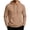 Camel_009, variant on Mens Fleece Hooded Sweatshirt Trendy Casual Comfy Long Sleeves Pullover Fall Winter Warm Drawstring Pure Color Pullover Wine XL
