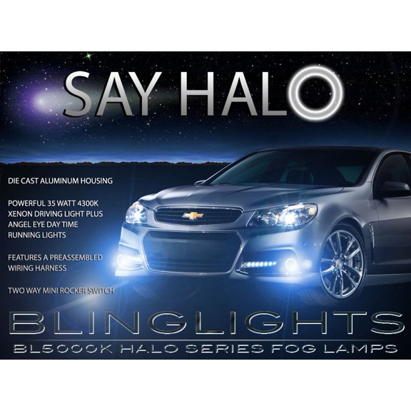2014 2015 Chevy SS Halo Fog Lamp Driving Light Kit Angel Eye