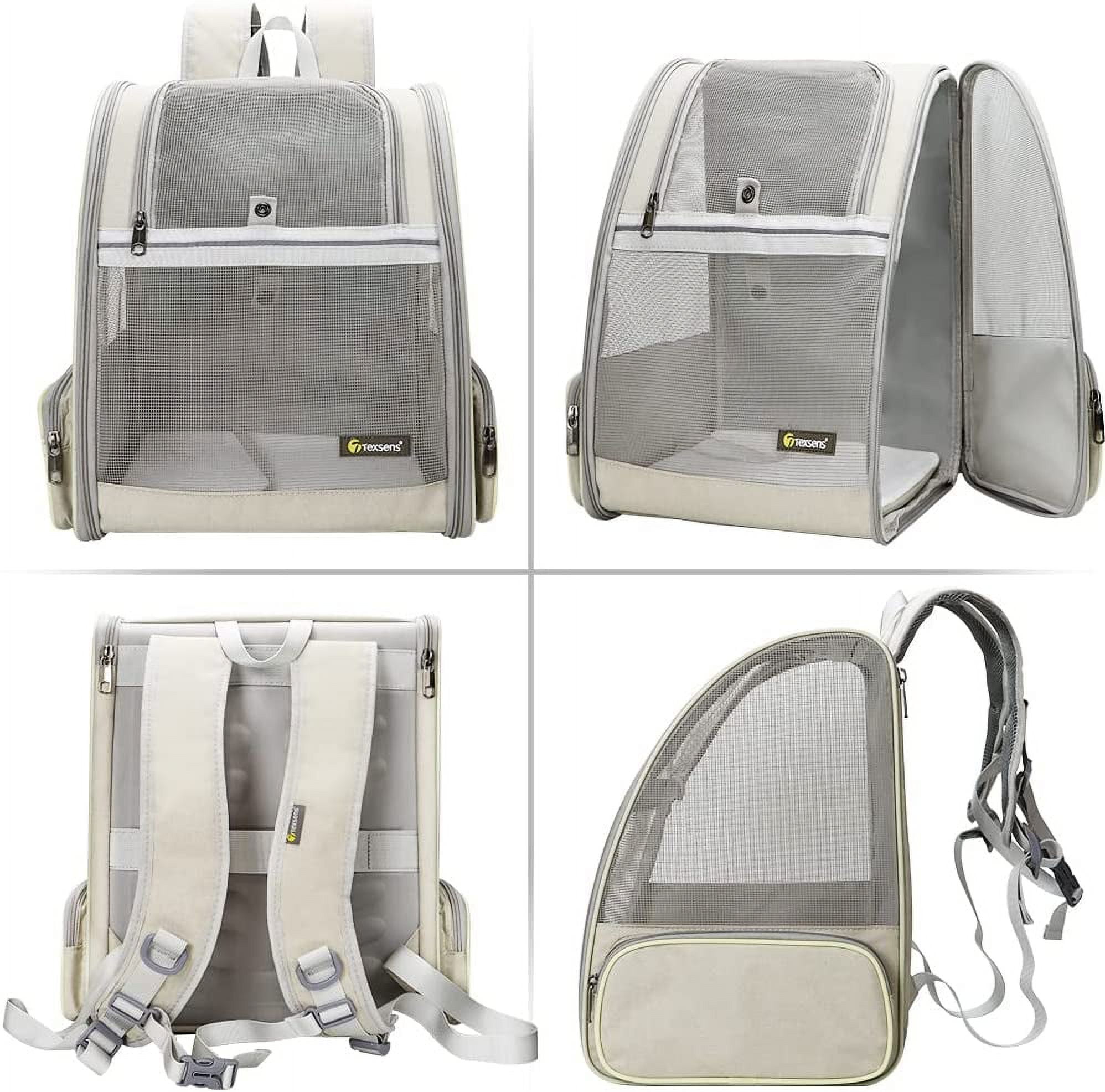 Pet Carrier Backpack with Window Blind for Small Cats Dogs, Ventilated Design, Safety Straps, Buckle Support, Collapsible, Designed for Travel, Hiking, Winter Outing, Outdoor, Go to Vet