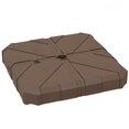 thumbnail image 2 of Outsunny Cantilever Offset Umbrella Base, Heavy Duty Outdoor Umbrella Stand Base, Sand/Water Filled Patio Umbrella Base for Garden, Poolside, Brown, 2 of 9